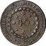 Brazil 40 Reis Pedro I 1827 G KM# 364.2 PETRUS.I.D.G.CONST.IMP.ET.PERP.BRAS.DEF 40 1826 G coin obverse