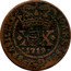 Brazil 40 Reis Joao ND (1809) Host Date 1719 KM# 276 XX 1718 IOANNES.V.DG.PET.BRASIL.REX coin obverse