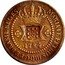Brazil 40 Reis Joao ND (1809) Host Date 1784 KM# 282 MARIA I ET PETRUS III D.G P ET BRASIL REGES XX 1784 coin obverse