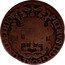 Brazil 40 Reis Countermarked Coin ND (1809) P Host Date 1698 KM# 275 PETRVS.II.D.G.PORTVG R DAETHIOP coin obverse