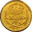Brazil 400 Reis Joao V 1730 R KM# 144 IOAN V 400 coin obverse
