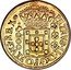 Brazil 4000 Reis Peter II 1700 KM# 98 PETRVS II DG PORTVG REX 4000 coin obverse