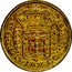 Brazil 4000 Reis Pedro II 1703 R Herit. Signature 3024, AU58 - $12,500. KM# 101 PETRVS II D G PORT ET ALG REX 4000 coin obverse