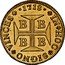 Brazil 4000 Reis Joao V 1718 B KM# 106 1715 IN HOC SIGNO VINCES B B B B coin reverse