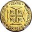 Brazil 4000 Reis Joao V 1726 M KM# 115 1726 IN HOC SIGNO VINCES M M M M coin reverse