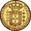 Brazil 4000 Reis Maria I and Pedro III 1779 KM# 210 MARIA I ET PETRUS III D G PORTUG REGES 4000 coin obverse