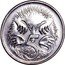 Cook Islands 5 Cents (Elizabeth II Echidna. Mule) 5 SD coin reverse