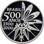 Brazil 5 Reais 500 Years of the Discovery of Brazil 2000 Proof KM# 654 BRASIL 500 ANOS 1500 2000 coin obverse