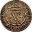 Brazil 5 Reis Jose I 1767 B KM# 188 JOSEPHUS I D G P ET BRASIL REX V 1769 coin obverse