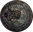Brazil 5 Reis Ceara Countermarked Coinage ND KM# 395 MARIA I D G P ET BRASILIAE REGINA X 1787 CEARA coin obverse