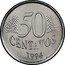 Brazil 50 Centavos Liberty 1994 KM# 635 50 CENTAVOS 1994 coin reverse