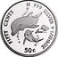 Cook Islands 50 Cents (Elizabeth II Dolphins) FIFTY CENTS 999 SILVER 1/10TH OZ 50C coin reverse