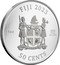 Fiji 50 Cents Unicorn. Coloured 2023 FIJI 2023 50 CENTS 1 OZ .999 FINE SILVER coin obverse