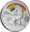 Fiji 50 Cents Unicorn. Coloured 2023 UNICORN coin reverse