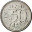 Brazil 50 Cruzeiros Reais Jaguar 1993 KM# 629 BRASIL 1993 50 CR$ coin obverse