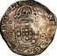 Brazil 500 Reis Countermarked Coin ND (1663) KM# 37 ...D G REX... coin obverse