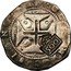 Brazil 500 Reis Countermarked Coin ND (1663) KM# 37 IN HOC SIGNO VINCES 500 coin reverse