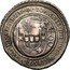 Brazil 500 Reis Joao IV Countermarked Coin ND (1663) KM# 36 IOANNES IIII DEI GRATIA PORTVG ET ALG REX coin obverse