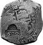 Brazil 600 Reis Afonso VI Countermarked Coin ND (1663) Host 1658 KM# 19.2 600 coin reverse