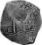 Brazil 600 Reis Afonso VI Countermarked Coin ND (1663) Host 1658 KM# 19.2 coin obverse