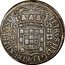 Brazil 640 Reis Peter II 1695 KM# 84 PETRVS II D G PORT REX ET BRAS D 16 95 640 coin obverse