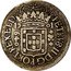Brazil 640 Reis Peter II 1701 P KM# 90.2 PETRVS II D G PORT REX ET BRAS D 17 00 640 coin obverse