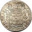 Brazil 640 Reis Jose I 1755 Without R KM# 170.1 JOSEPHUS. I. D. G. PORT. REX. ET. BRAS. D 640 17 55 coin obverse