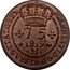 Brazil 75 Reis John VI 1819 M KM# 320 JOANNES VI D G PORT BRAS ET ALG REX 75 1818 M coin obverse