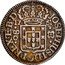 Brazil 80 Reis Jose I 1751 R KM# 167 JOSEPHUS I D G P REX ET B D 17 51 80 coin obverse