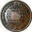 Brazil 80 Reis Maria I Countermarked Coin ND (1809) Host Date 1790 KM# 290.1 PECUNIA. TOTUM. CIRCUMIT. ORBEM coin reverse