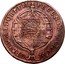 Brazil 80 Reis Counterstamped Coin ND KM# 354 PECUNIA TOTUM CIRCUMIT ORBEM coin reverse
