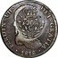 Brazil 960 Reis Joao Prince Regent Countermarked Coin ND KM# 352 FERDIN VII DEI GRATIA 1818 960 C coin obverse