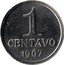 Brazil Centavo Liberty 1967 KM# 575.1 1 CENTAVO 1969 coin reverse