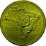Brazil Cruzeiro Map of Brazil 1942 KM# 558 BRASIL coin obverse