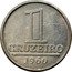 Brazil Cruzeiro National Arms 1960 KM# 570 1 CRUZEIRO 1961 coin reverse