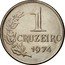 Brazil Cruzeiro Liberty 1974 KM# 581a 1 CRUZEIRO 1975 coin reverse