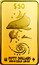 Cook Islands Fifty Dollars Dolphins 2002 $50 FIFTY DOLLARS 999.9 GOLD 1/6TH OZ coin reverse