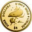 Cook Islands Four Dollars Dolphins by Lassen. Elizabeth II 2002 FOUR DOLLARS 9999 GOLD 1/30TH OZ $4 coin reverse