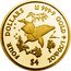 Cook Islands Four Dollars Dolphins. Eliabeth II 2004 LASSEN FOUR DOLLARS 9999 GOLD 1/30TH OZ $4 coin reverse