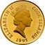Cook Islands Four Dollars Elizabeth II Dolphins 1995  ELIZABETH II COOK ISLANDS RDM 1995 coin obverse