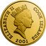 Cook Islands Four Dollars Elizabeth II Whales 2001  Proof ELIZABETH II COOK ISLANDS RDM 2001 coin obverse