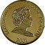 Cook Islands One Dollar Football World Cup. Netherlands 2001 ELIZABETH II COOK ISLANDS 2001 coin obverse