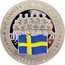 Cook Islands One Dollar Elizabeth II 1958 Football World Cup Runner-Up 2001  Proof RUNNER-UP FOOTBALL WORLD CUP 1958 SWEDEN ONE DOLLAR coin reverse