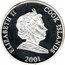 Cook Islands One Dollar Elizabeth II 1966 Football World Cup Winner 2001  Proof ELIZABETH II COOK ISLANDS 2001 coin obverse