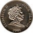 Cook Islands One Dollar Elizabeth II FIFA World Cup 2006 2001  ELIZABETH II COOK ISLANDS 2001 coin obverse