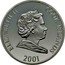 Cook Islands One Dollar (Football World Cup. France) ELIZABETH II COOK ISLANDS 2001 coin obverse