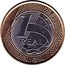 Brazil Real Liberty 2011 KM# 652a 1 REAL 2003 coin reverse
