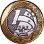 Brazil Real Olympic Flag Handover 2012 KM# 679 1 REAL 2012 coin reverse