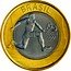 Brazil Real Olympic Games in Rio. Athletics 2014 KM# 687 BRASIL RIO 2016 coin obverse
