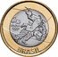 Brazil Real Olympic Games in Rio. Judo 2015 KM# 711 BRASIL RIO 2016 coin obverse